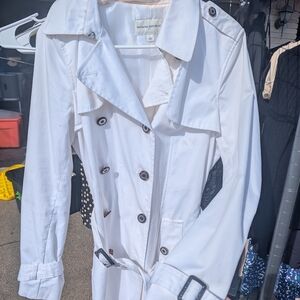 Banana Republic Classic Ivory Trench Coat